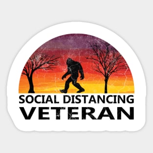 social distancing veteran Sticker